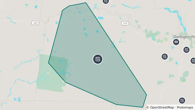 Map of Planned Power Outage — Incd-43726-W and nearby items