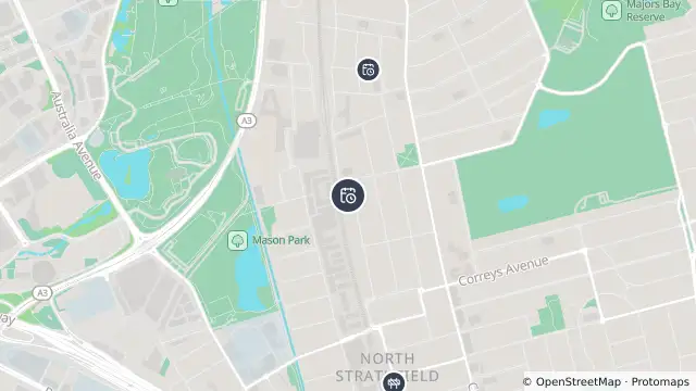 Map of Planned Power Outage — Concord West and nearby items