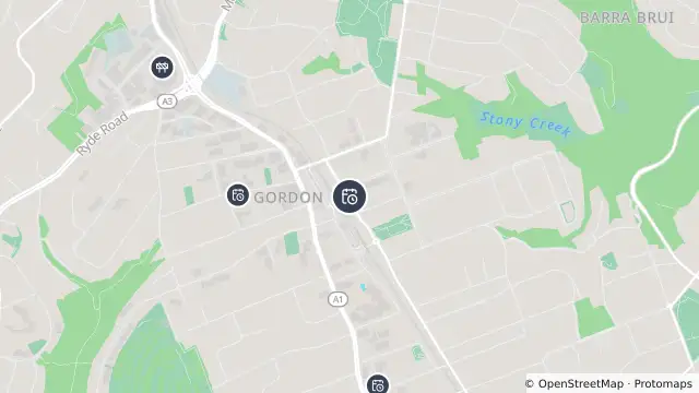 Map of Planned Power Outage — Gordon and nearby items