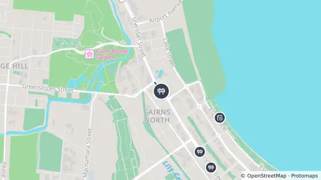 Map of Roadworks — Captain Cook Highway — Cairns North and nearby items
