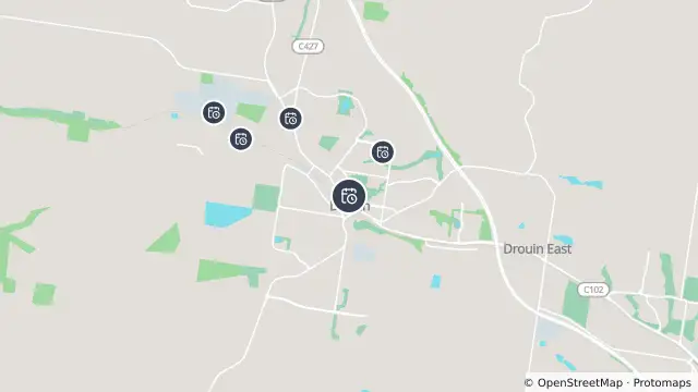 Map of Planned Power Outage — Drouin and nearby items