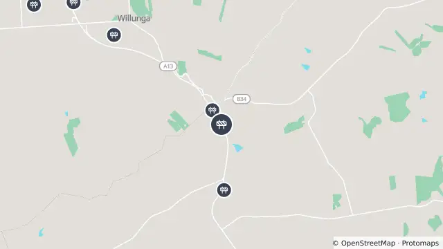 Map of Bitumen — Victor Harbor Road, Willunga Hill and nearby items