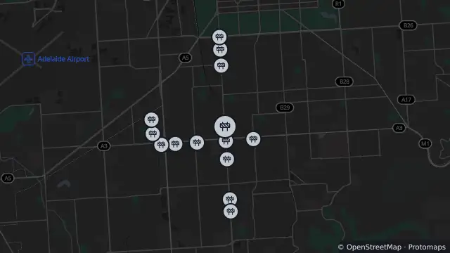 Map of Paving — Goodwood Road, Kings Park and nearby items