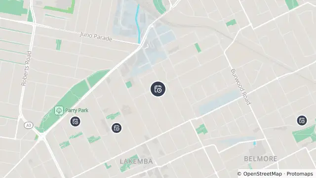 Map of Planned Power Outage — Lakemba and nearby items