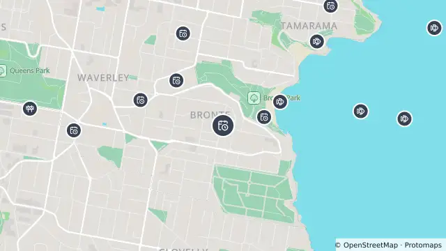 Map of Planned Power Outage — Bronte and nearby items