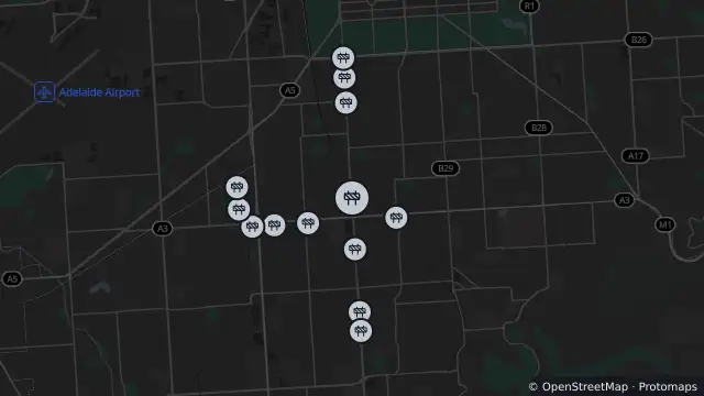 Map of Paving — Goodwood Road, Kings Park and nearby items