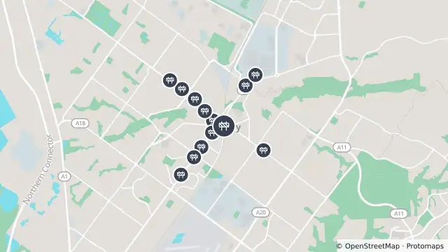 Map of Railway/Tram Crossing — Park Terrace, Salisbury and nearby items
