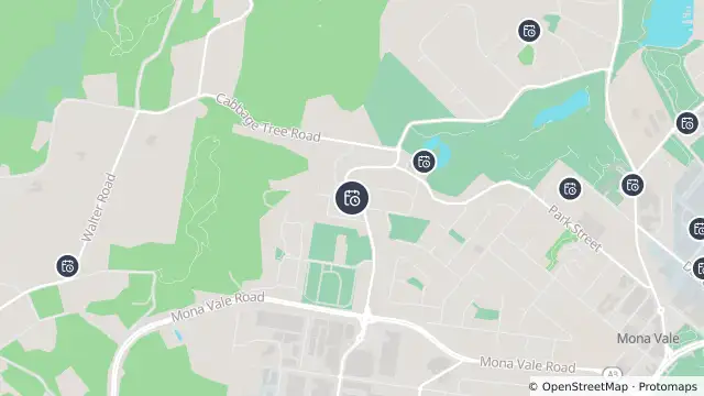 Map of Planned Power Outage — Mona Vale and nearby items