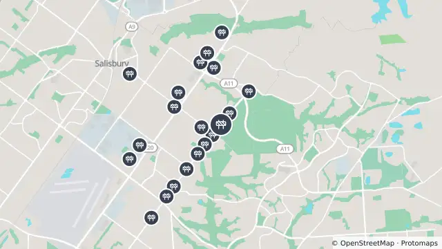 Map of Mowing — Bridge Road, Salisbury East and nearby items