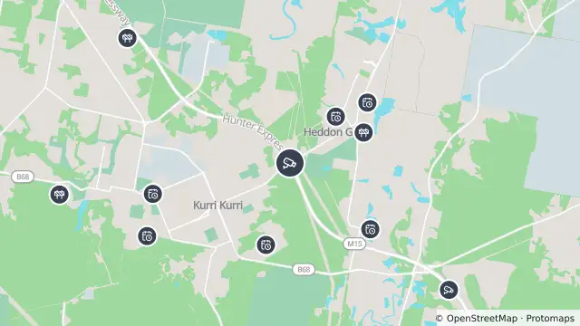 Map of Hunter Expressway (Loxford) and nearby items