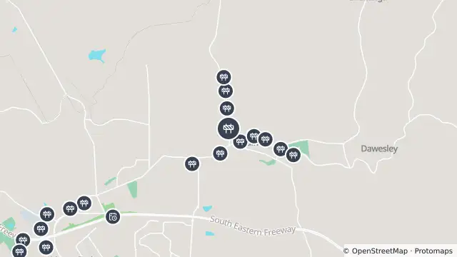 Map of Kerbing Installation — Woodside Road, Nairne and nearby items