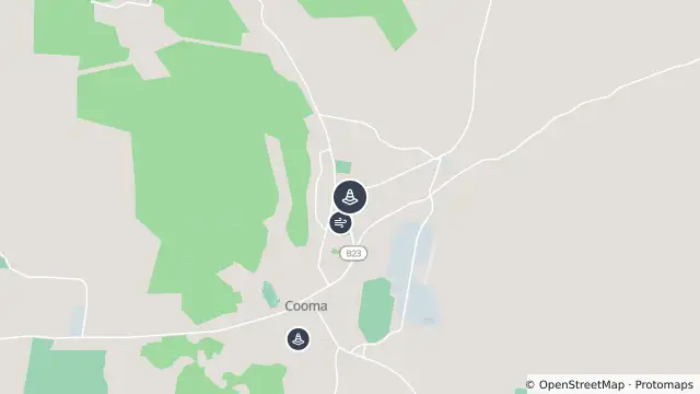 Map of Hazard — East Camp Drive — Cooma and nearby items