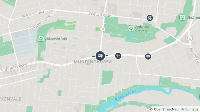 Map of Roadworks — Ross River Road — Mundingburra and nearby items