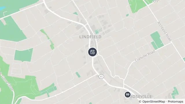 Map of Planned Power Outage — Lindfield and nearby items