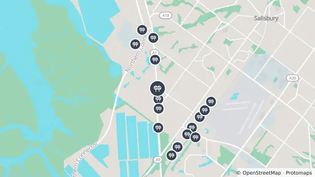 Map of Mowing — Port Wakefield Road, Green Fields and nearby items