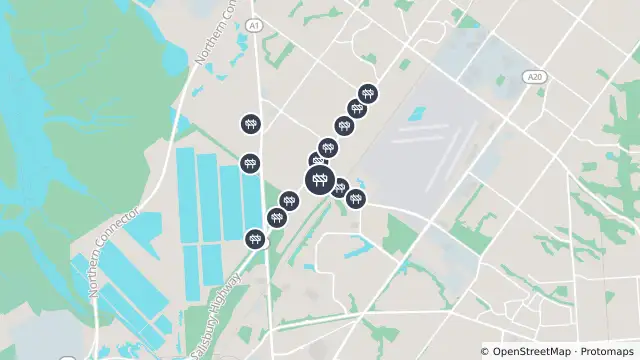 Map of Mowing — Elder Smith Road, Mawson Lakes and nearby items