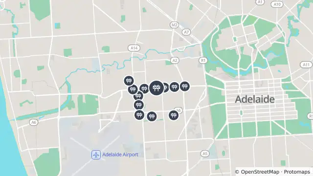 Map of Delivieries — Henley Beach Road, Torrensville and nearby items
