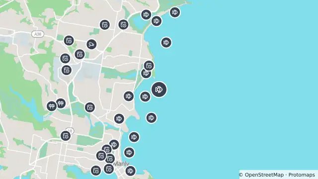 Map of Smart Drumline Location — North Curl Curl and nearby items