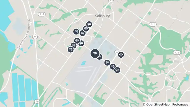 Map of Traffic Management — Kings Road, Salisbury South and nearby items