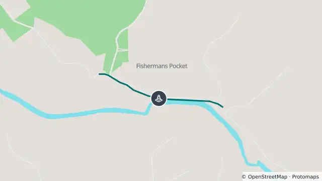 Map of Hazard — Fishermans Pocket Road — Chatsworth / Fishermans Pocket and nearby items
