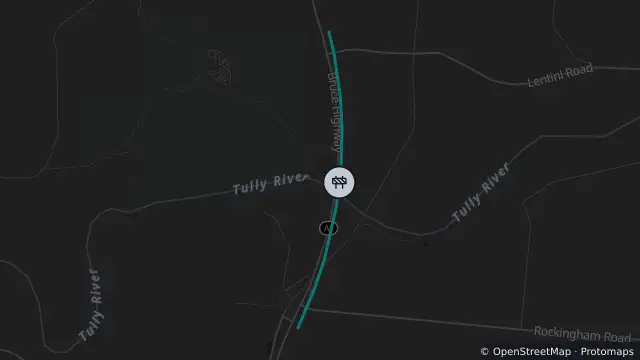 Map of Roadworks — Bruce Highway — Euramo / Silky Oak and nearby items