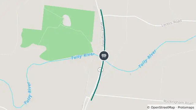 Map of Roadworks — Bruce Highway — Euramo / Silky Oak and nearby items