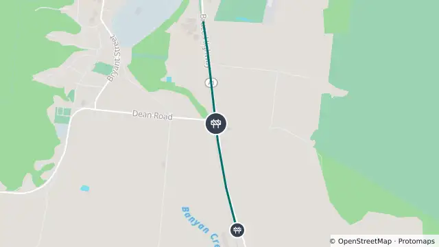 Map of Roadworks — Bruce Highway — Silky Oak / Tully and nearby items