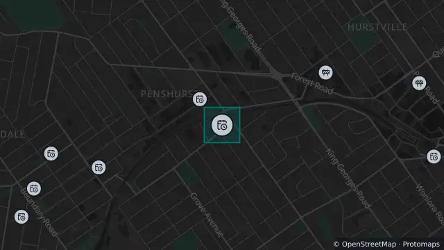 Map of Planned Power Outage — Penshurst and nearby items