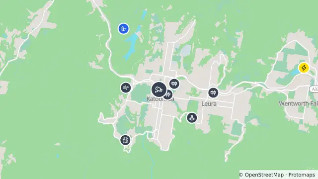 Map of Great Western Highway (Katoomba) and nearby items