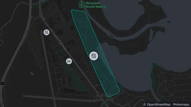 Map of Planned Power Outage — Albion Park Rail and nearby items