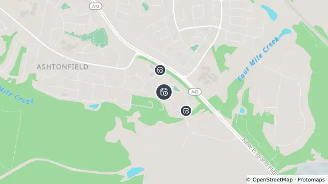 Map of Planned Power Outage — Ashtonfield and nearby items
