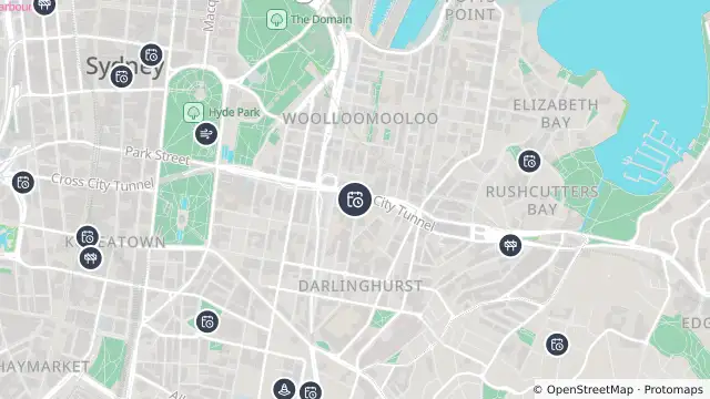 Map of Planned Power Outage — Darlinghurst and nearby items
