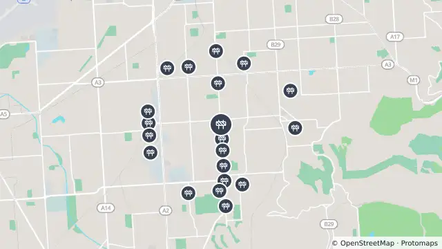 Map of Mowing — Goodwood Road, Daw Park and nearby items