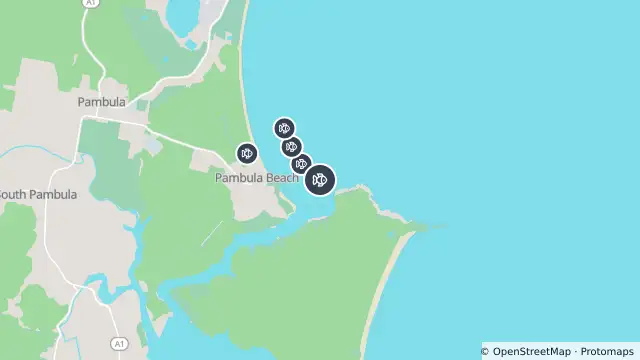 Map of Drone Surveillance Location — Pambula and nearby items