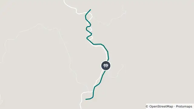 Map of Scheduled Roadwork — Tuntable Creek Road, Tuntable Creek and nearby items