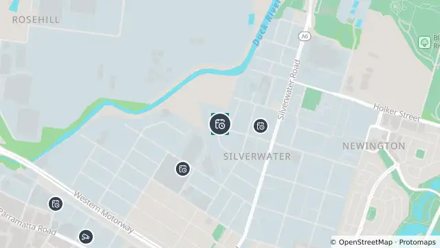 Map of Planned Power Outage — Silverwater and nearby items