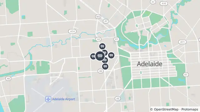 Map of Torrens To Darlington - Civil Works — Henley Beach Road, Torrensville and nearby items