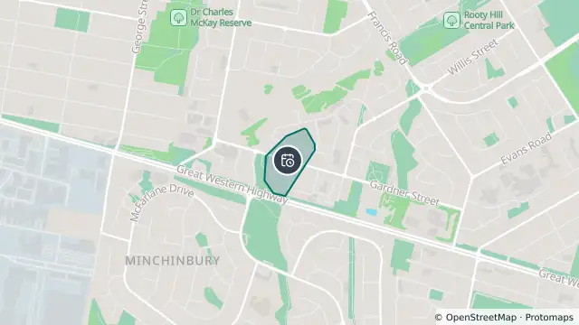 Map of Planned Power Outage — Rooty Hill and nearby items