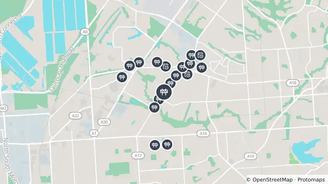 Map of Mowing — Bridge Road, Pooraka and nearby items