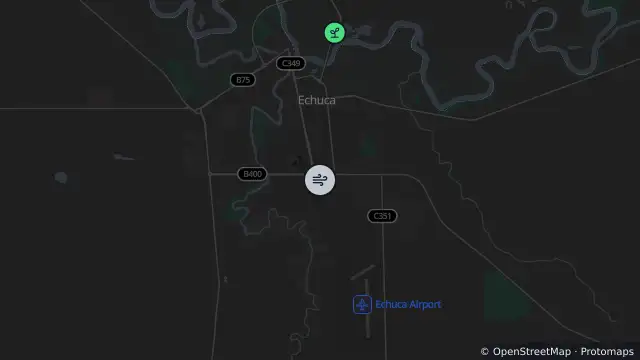 Map of Echuca and nearby items