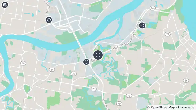 Map of Murarrie - Port Of Brisbane - West and nearby items