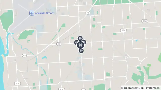 Map of Bus Stop Works — South Road, Edwardstown and nearby items
