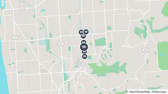Map of Asphalt Works — South Road, St Marys and nearby items