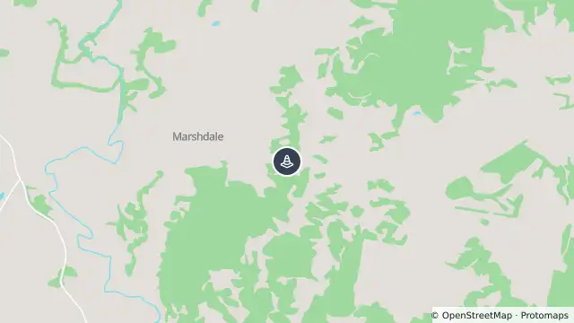 Map of Hazard Road Damage — Flat Tops Road, Marshdale and nearby items