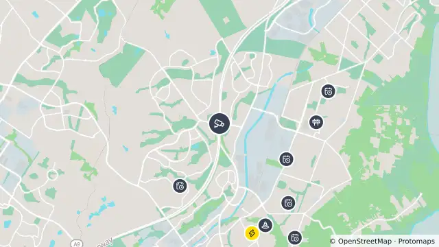 Map of Hume Motorway (St Andrews) and nearby items
