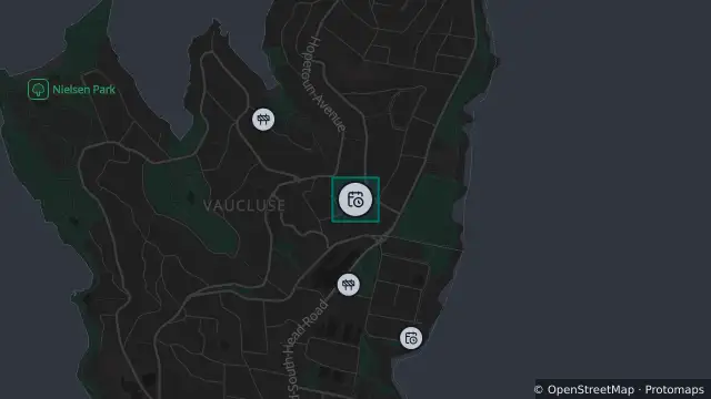 Map of Planned Power Outage — Vaucluse and nearby items