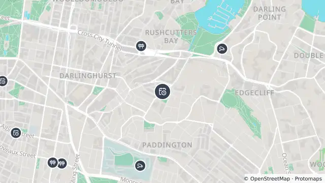 Map of Planned Power Outage — Paddington and nearby items