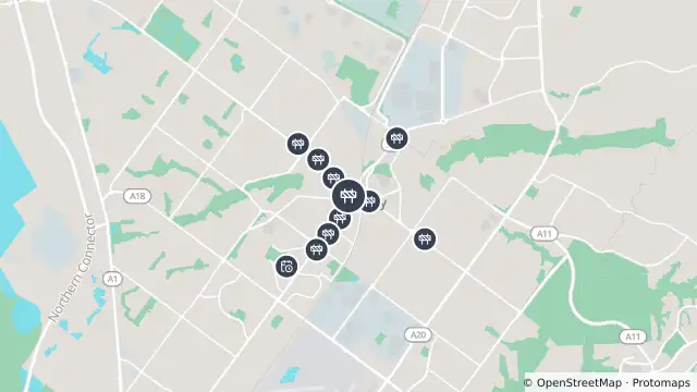 Map of Maintenance — Waterloo Corner Road, Salisbury and nearby items