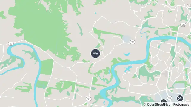 Map of Flooding — Lancing Street — Pullenvale and nearby items