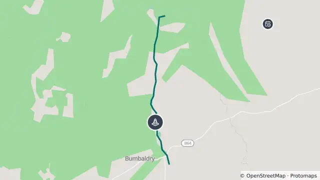 Map of Hazard Road Damage — Kangarooby Road, Bumbaldry and nearby items